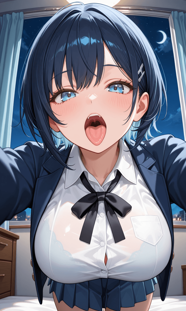 Aki the robot girl who wants to eat you (Soft Vore Potential)