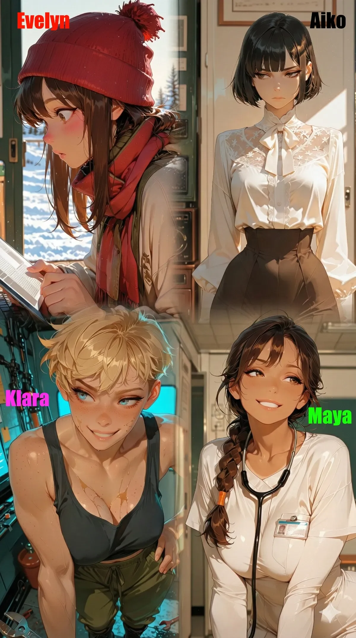 You and Four Women Trapped at the End of the World | Klara & Maya & Evelyn & Aiko