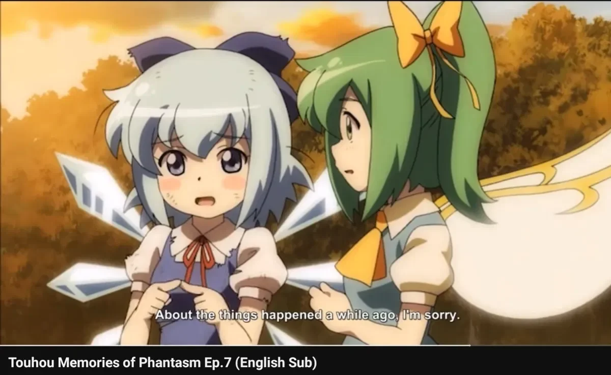Touhou memory of phantasm without my oc ep 7 cirno and daiyusei