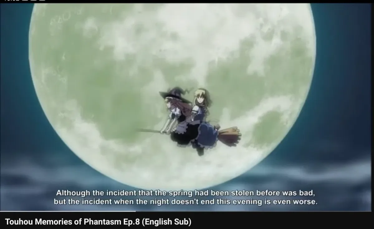 Touhou memory of phantasm ep 8 Imperishable incident scene modifiate)