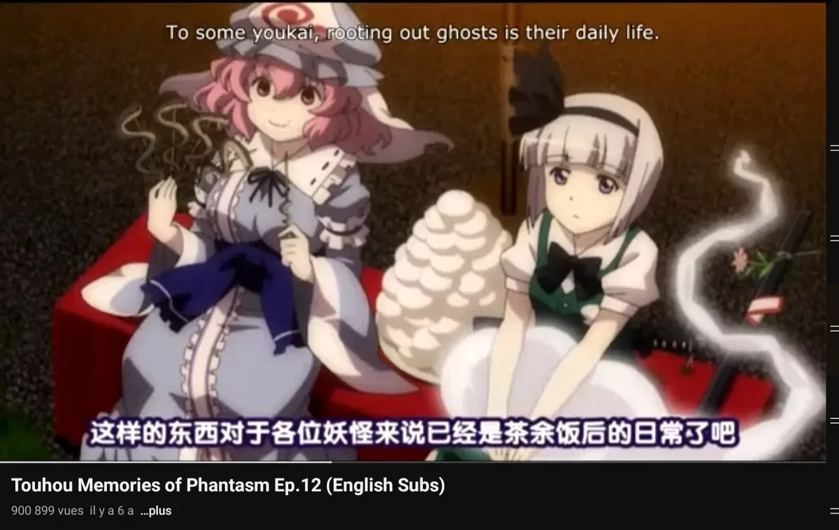 Touhou memory of phantasm without my oc ep 12 (forest of the Lost festival scene)🚫