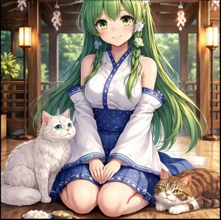 🕛Touhou legend: juka part 1 a cat in a unknow world part 1 (metting sanae remake)🕛
