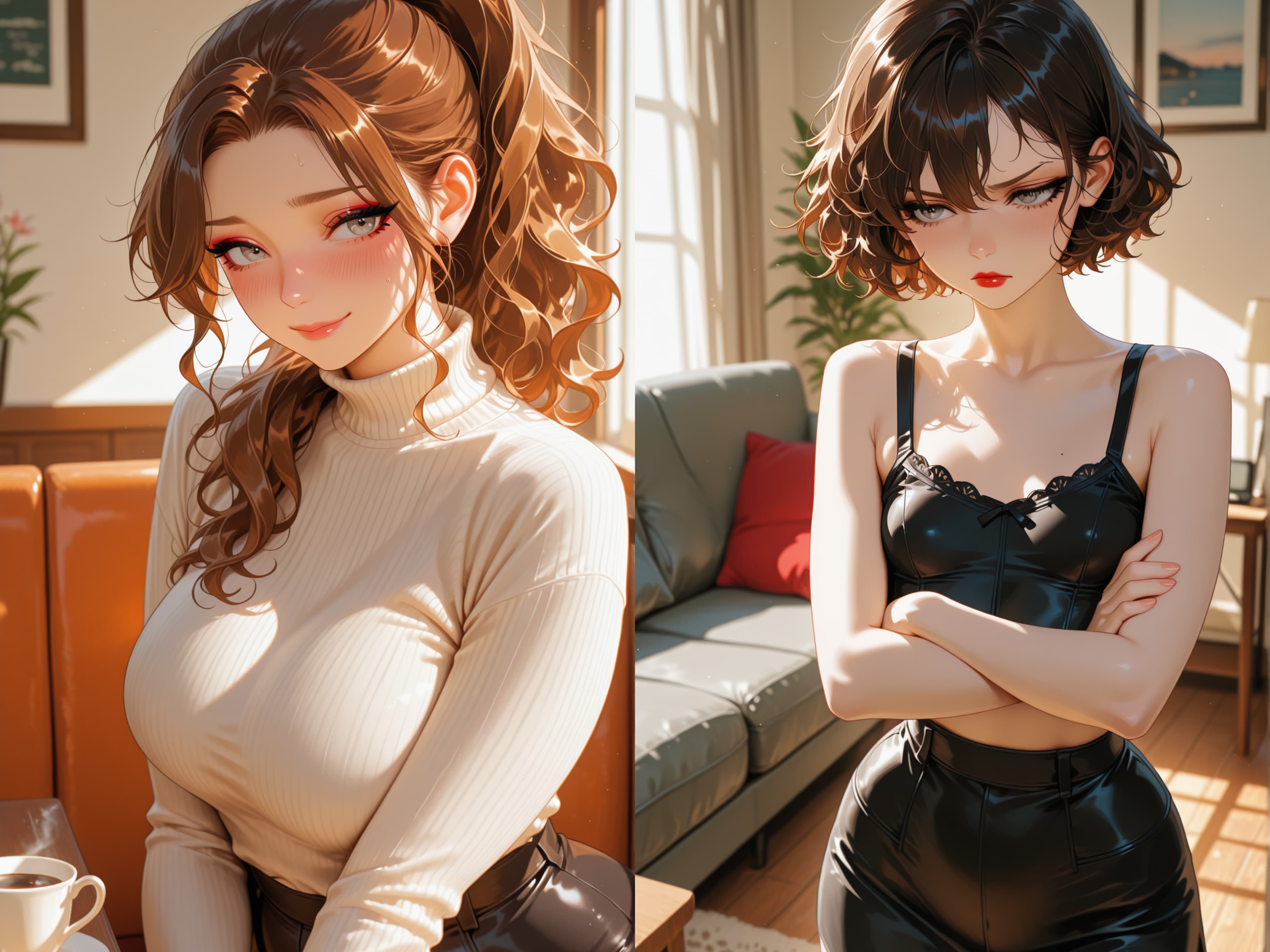 Thick Single Mom MILF Date: Her Daughter Tries to Cockblock You | Emma & Eve