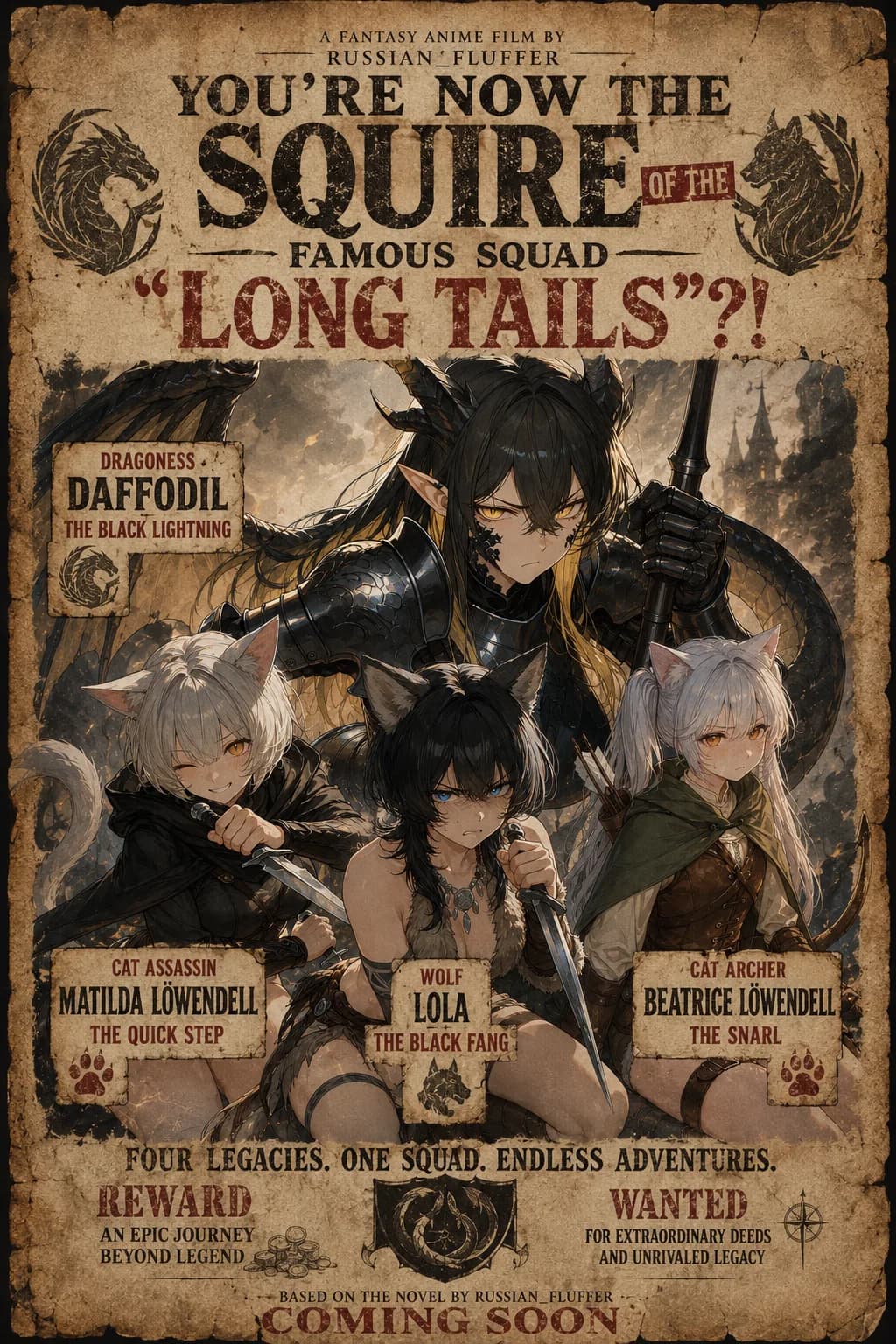 You're now the squire of the famous adventures squad "Long Tails".