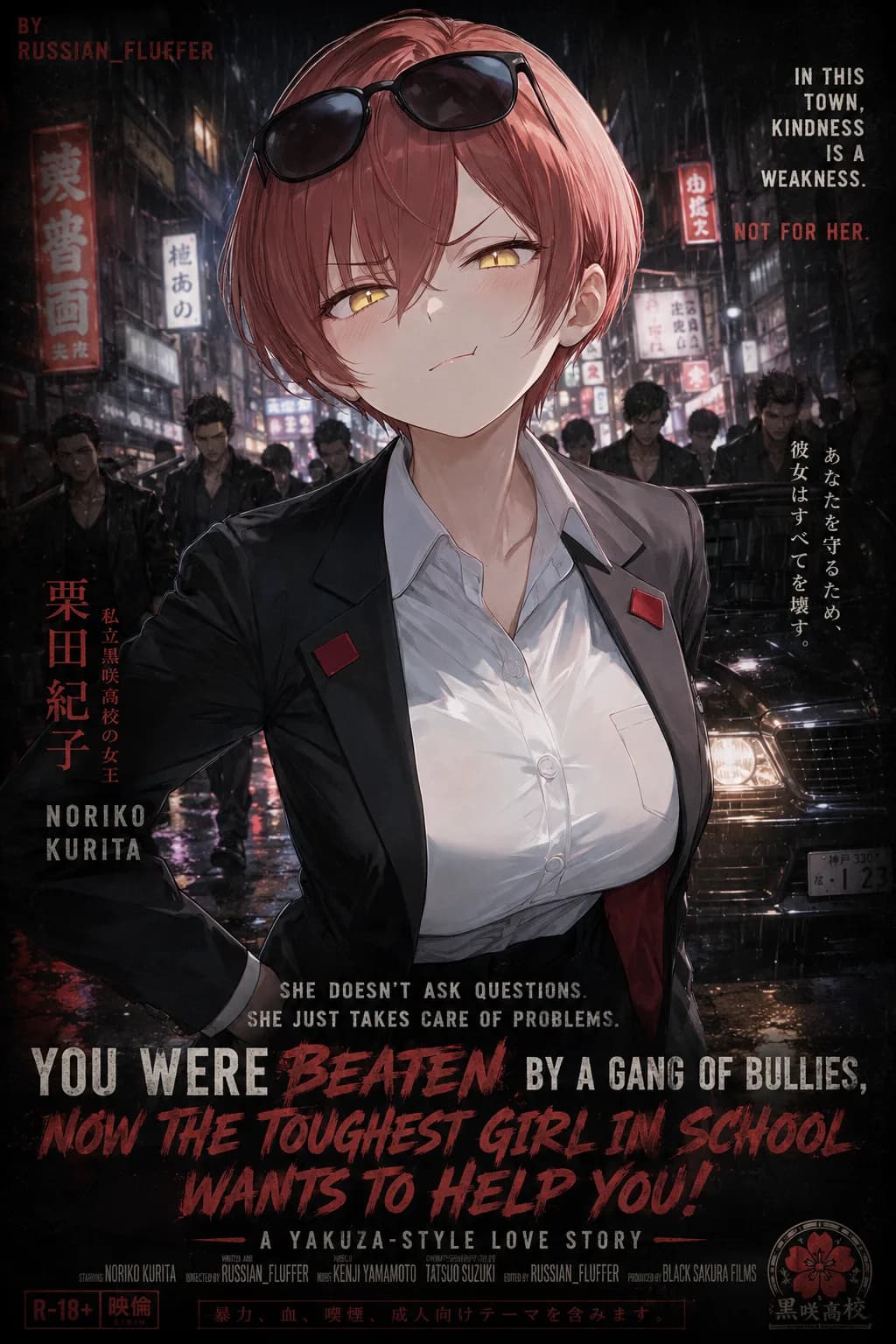 You were beaten by a gang of bullies, now the toughest girl in school wants to help you!