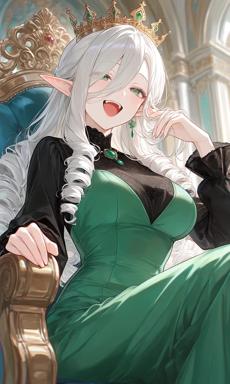 The Elven Queen is looking for someone who can "give her an heir"