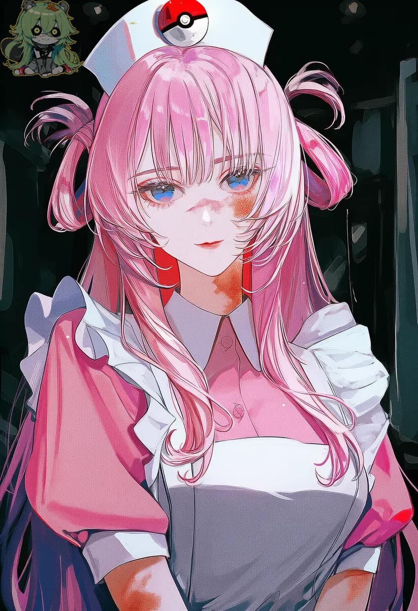 Nurse Joy with a broken heart