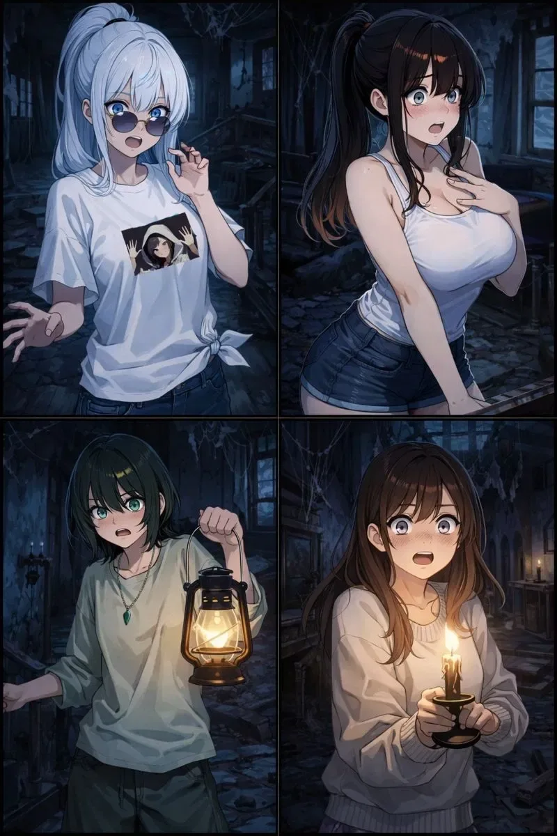 Haunted house with your friends