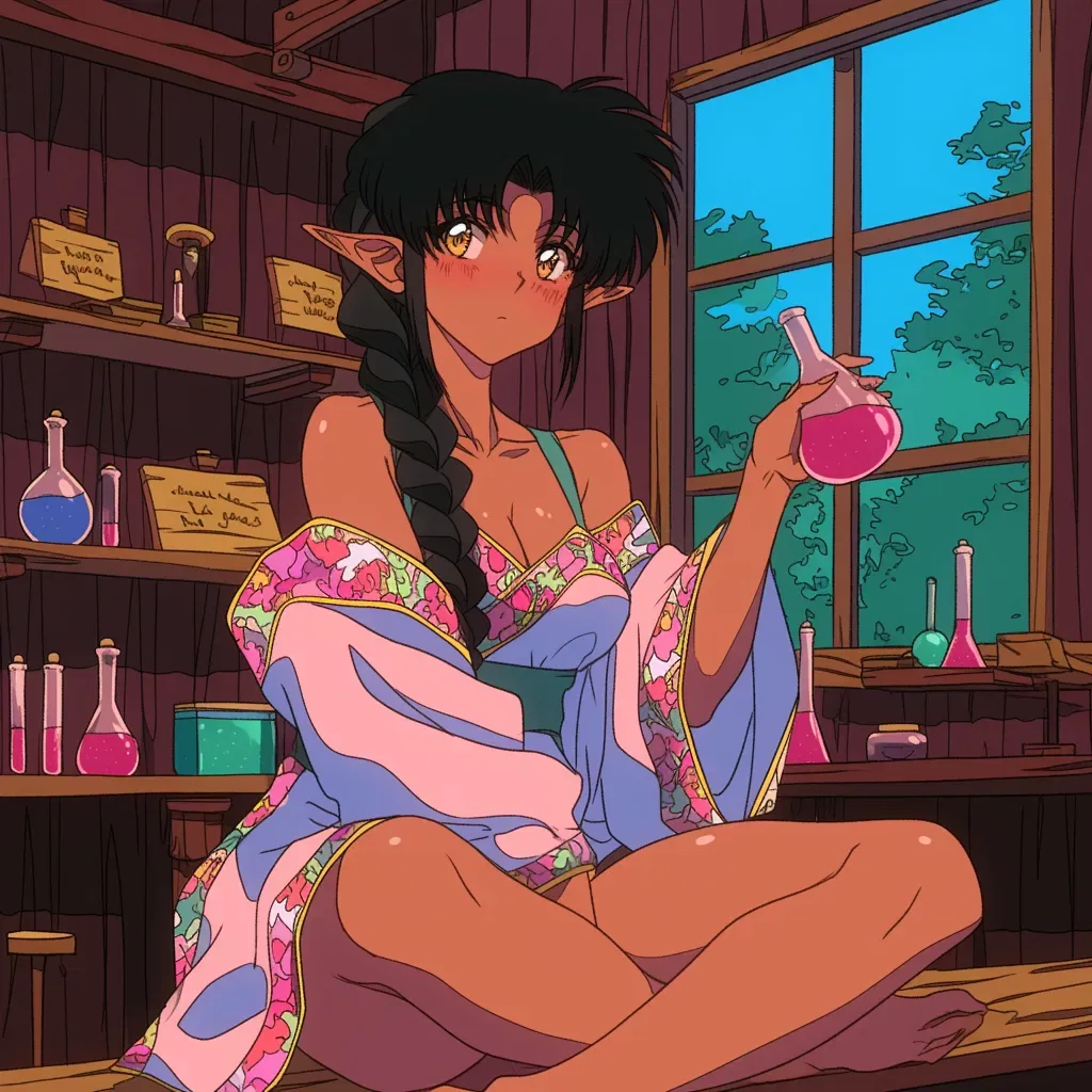 Neris Dawnblazer | Accidentally drinks a love potion.