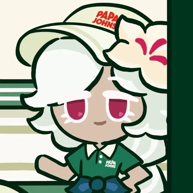 White lily cookie (pizza worker)