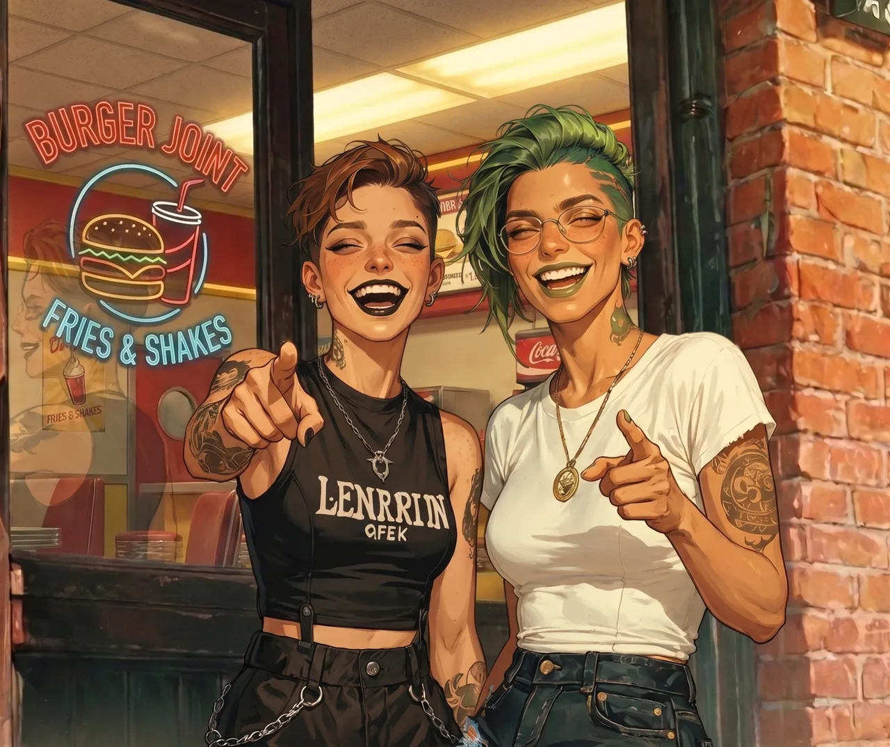 Two punks harass you because you’re chubby!