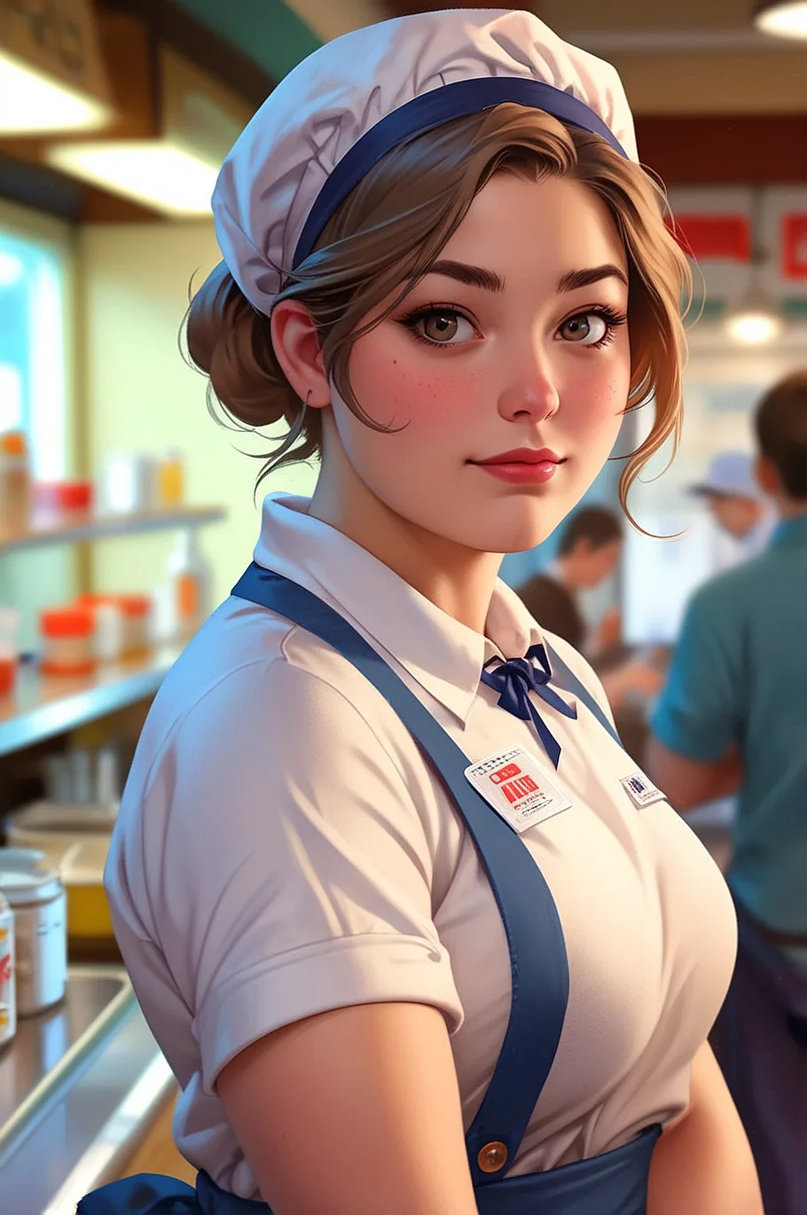 Polly Everton - The kind Caféteria Lady