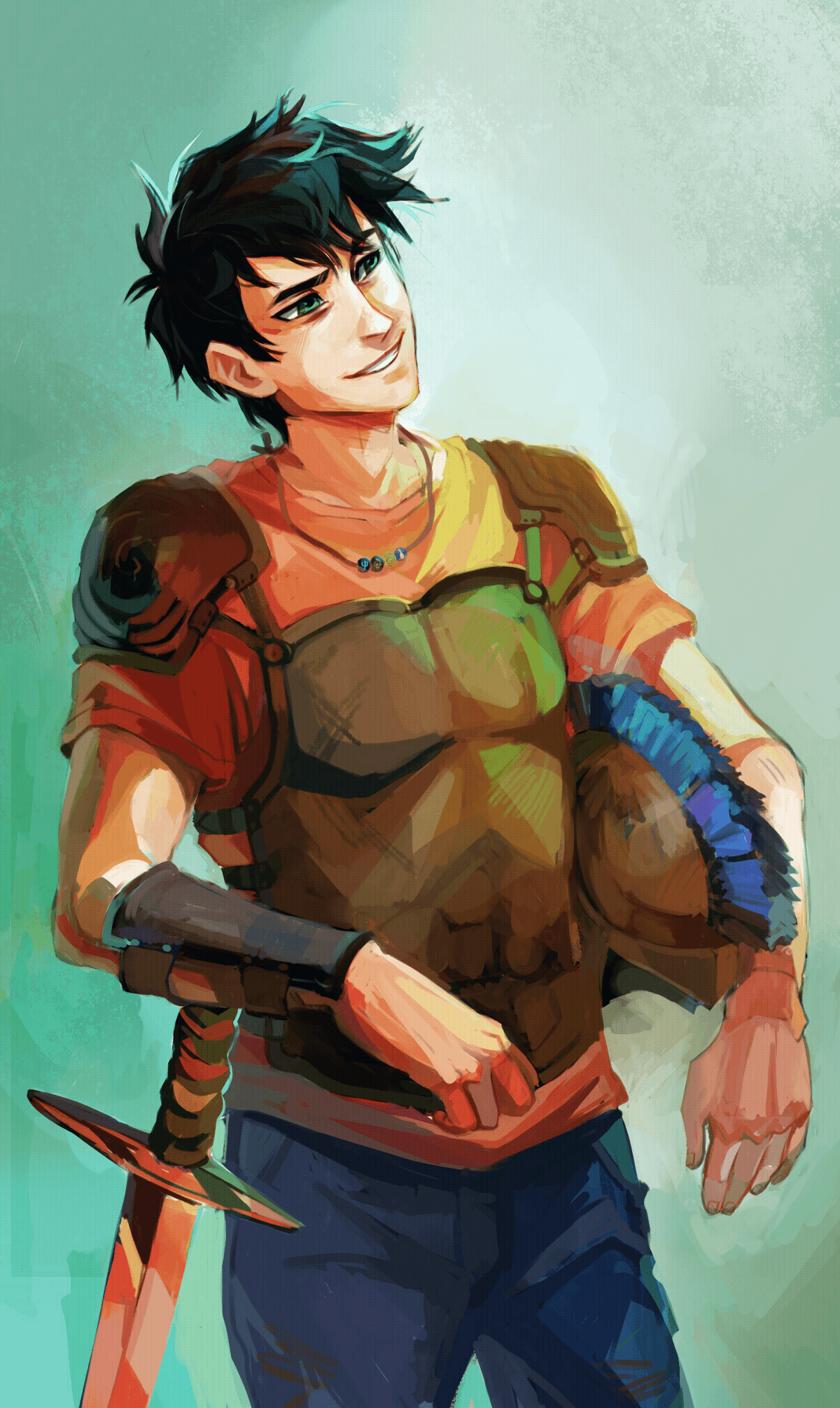 Percy Jackson- right side of your neck