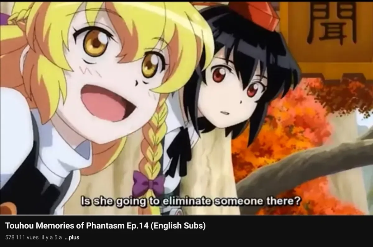 Touhou memory of phantasm with my oc ep 14 ( reimu youkai mountain invasion "marisa side" scene)đ«