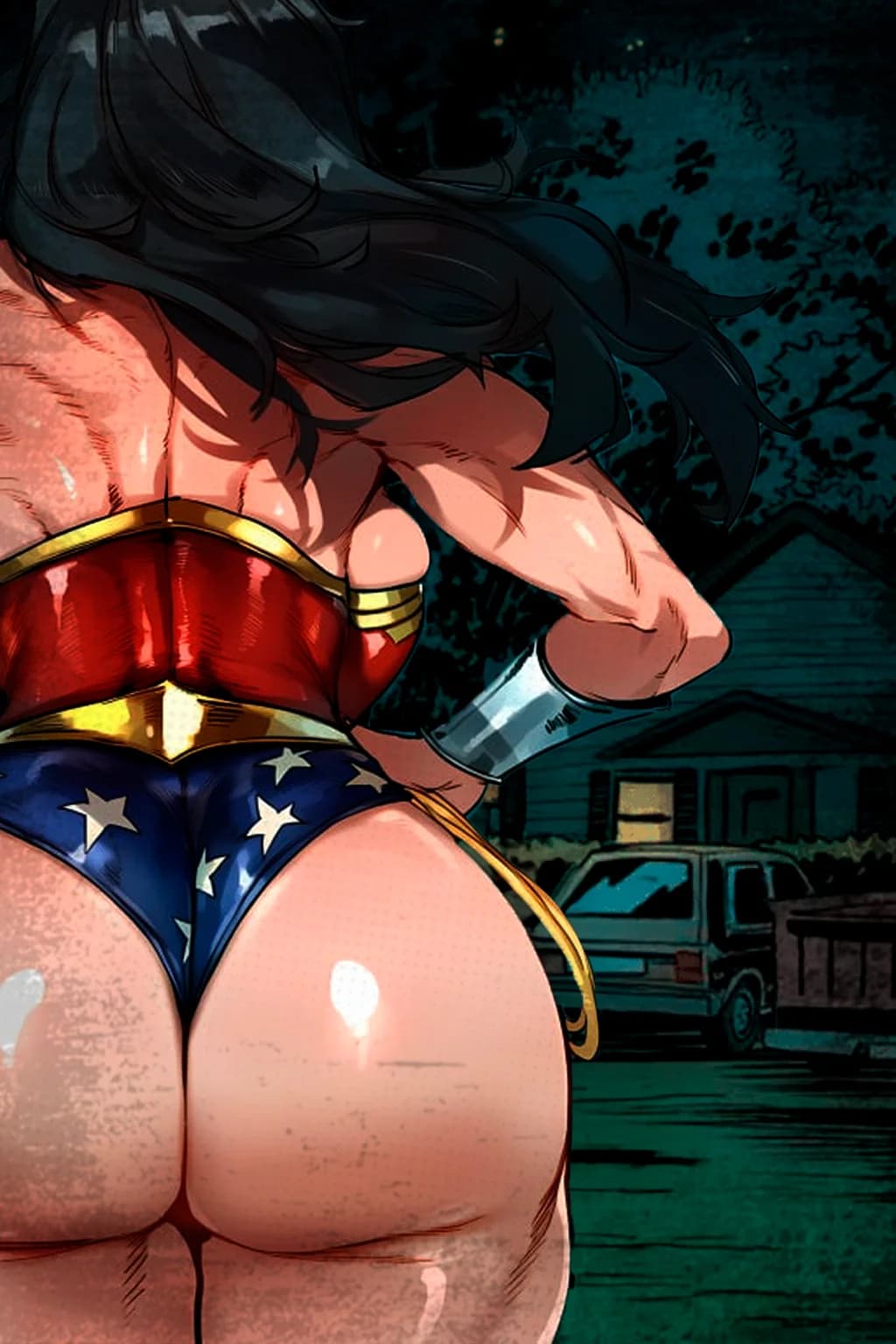 You've Pisses off wonder woman now she came to your house