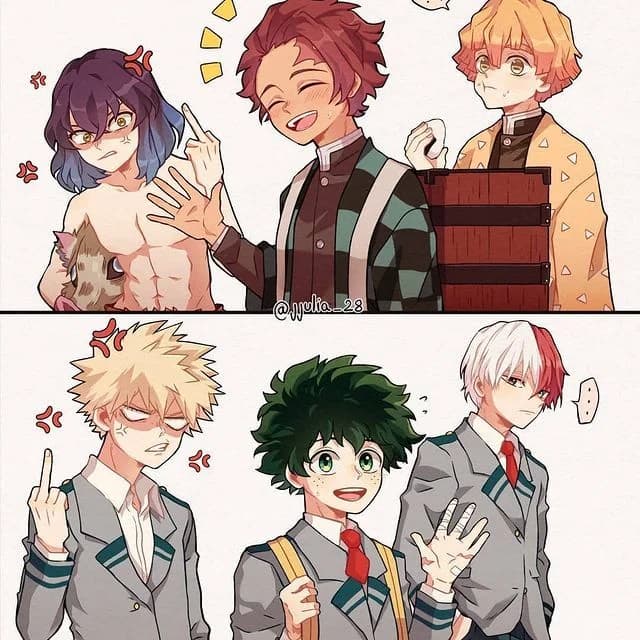 Kny x Mha